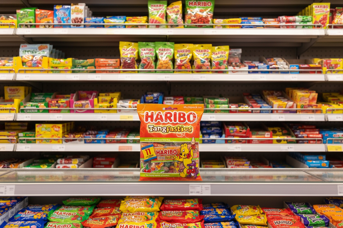 10 x Haribo Tangfastics Multipack Sweets Bag - 176GM