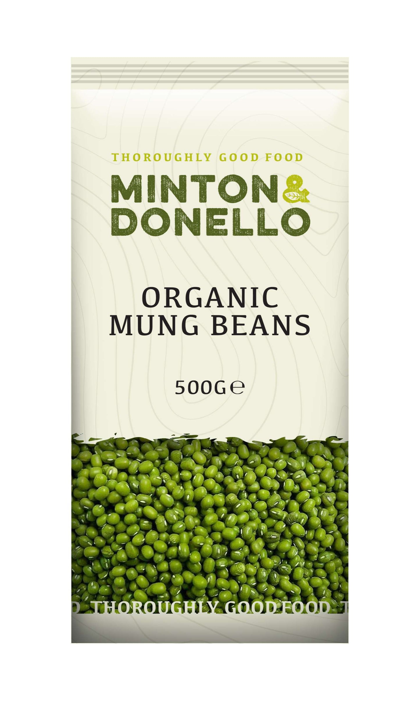Minton & Donello Organic Mung Beans 500g - Pack of 6 (3kg)