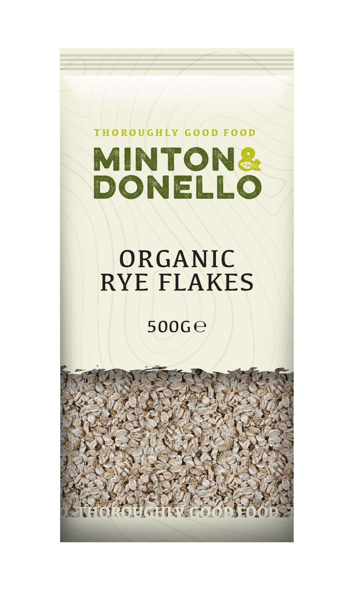 Minton & Donello Organic Rye Flakes 500g – Case of 6