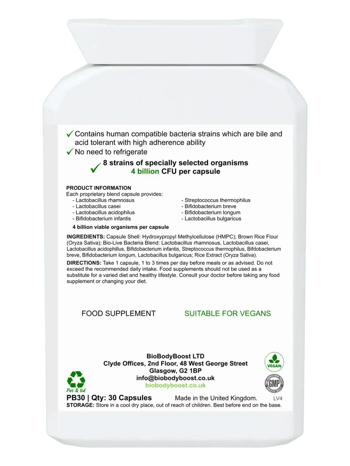 BioTic 4 Billion - Multi-Strain Probiotic