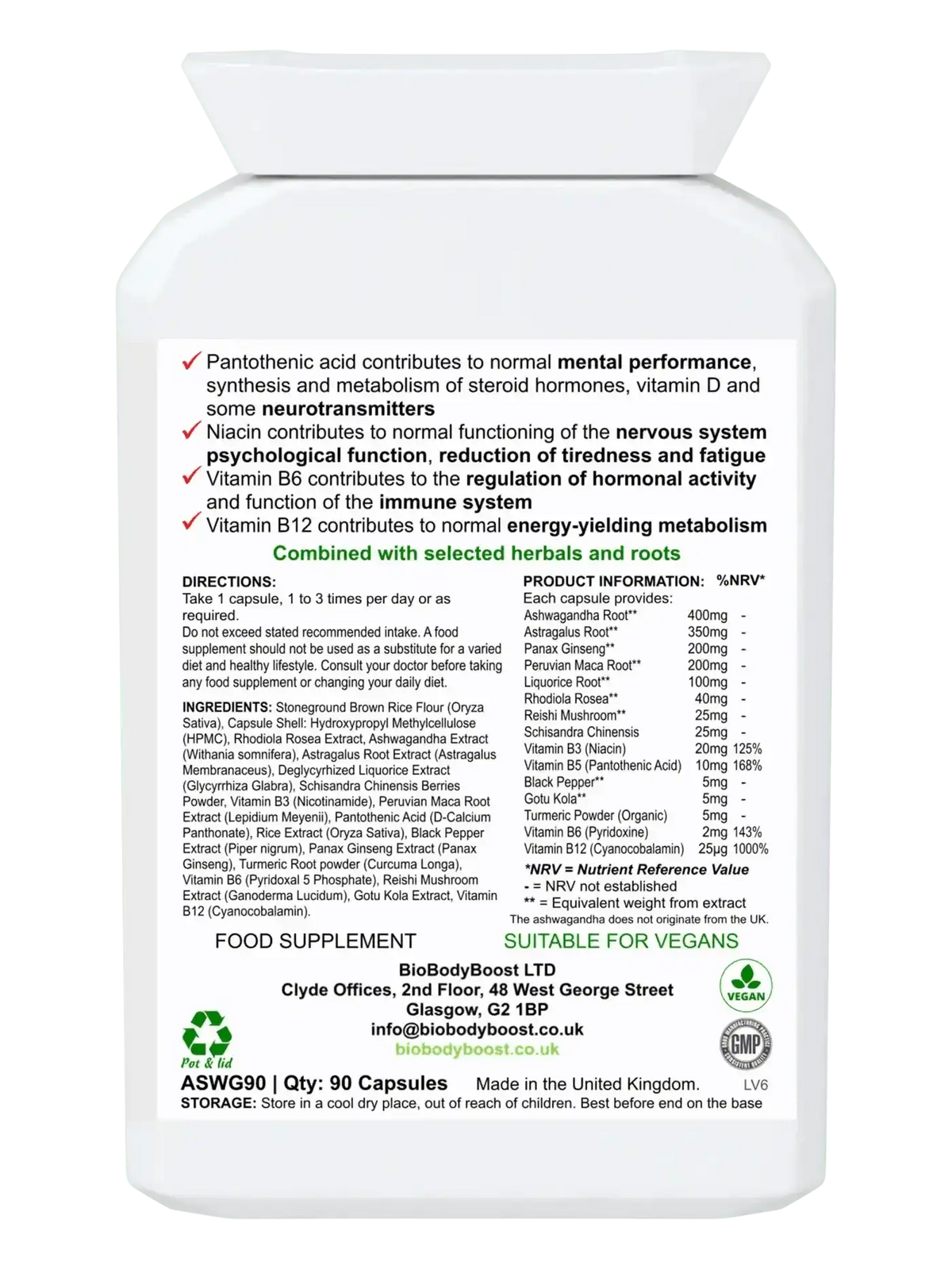 ZenBlend - Ashwagandha Complex with Niacin