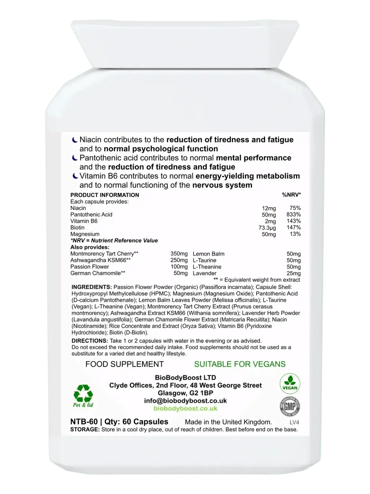 BioSnooze - Night Time Herbal Sleep Aid