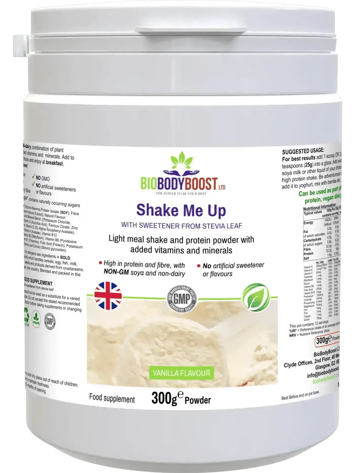 Shake Me Up Vanilla - Vegan Meal Shake