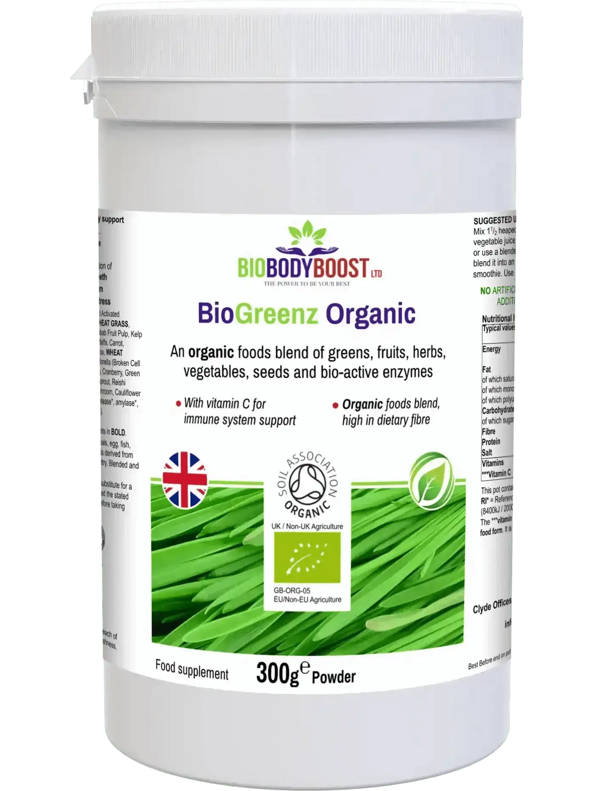 BioGreenz Organic Green Meal Shake - Complete Plant-Based Nutrition