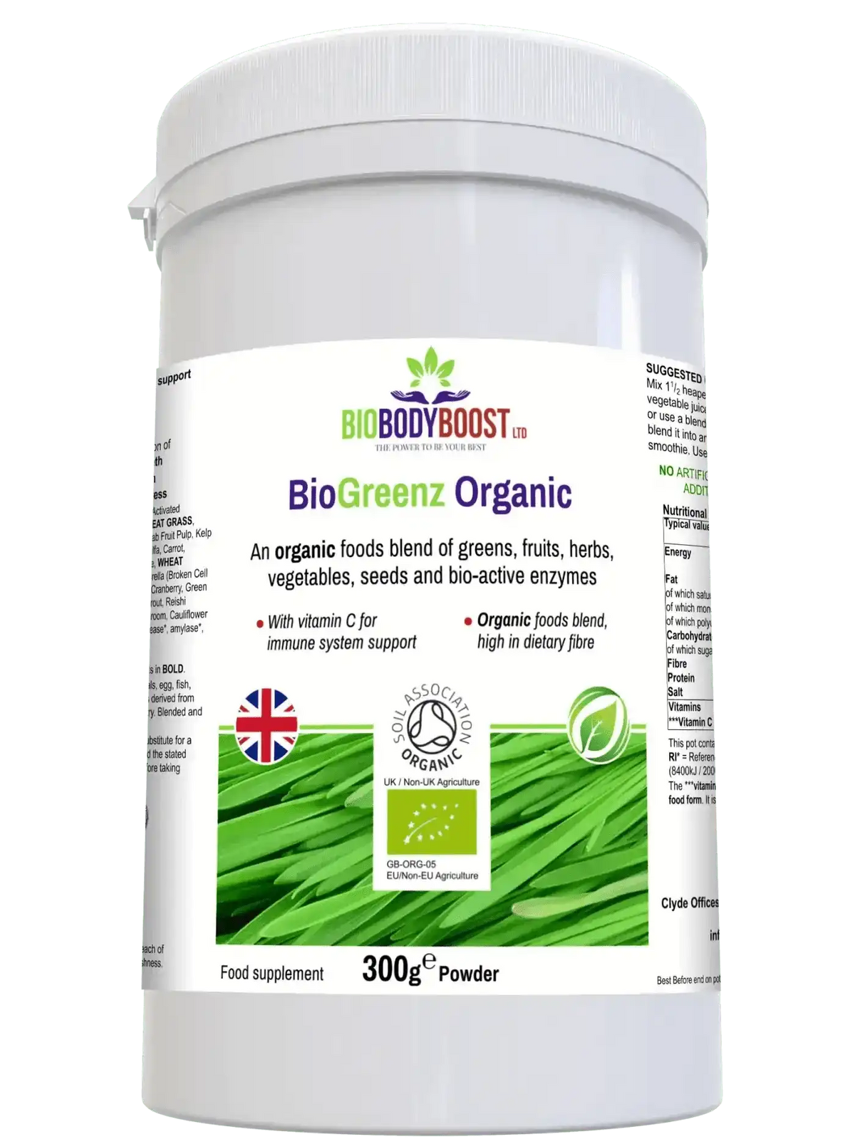 BioGreenz Organic Green Meal Shake - Complete Plant-Based Nutrition