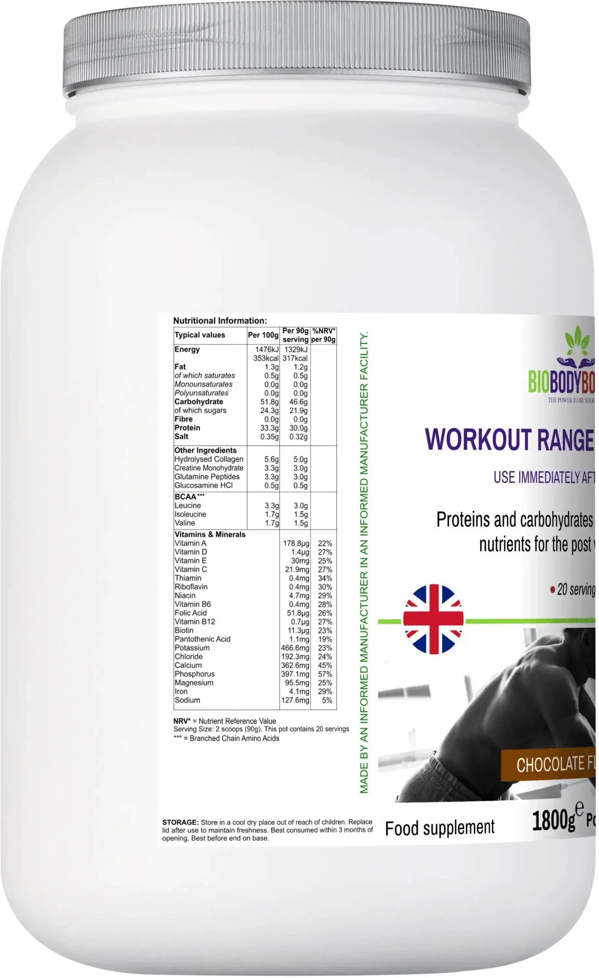 Workout Range - Post-Workout Drink Mix Chocolate