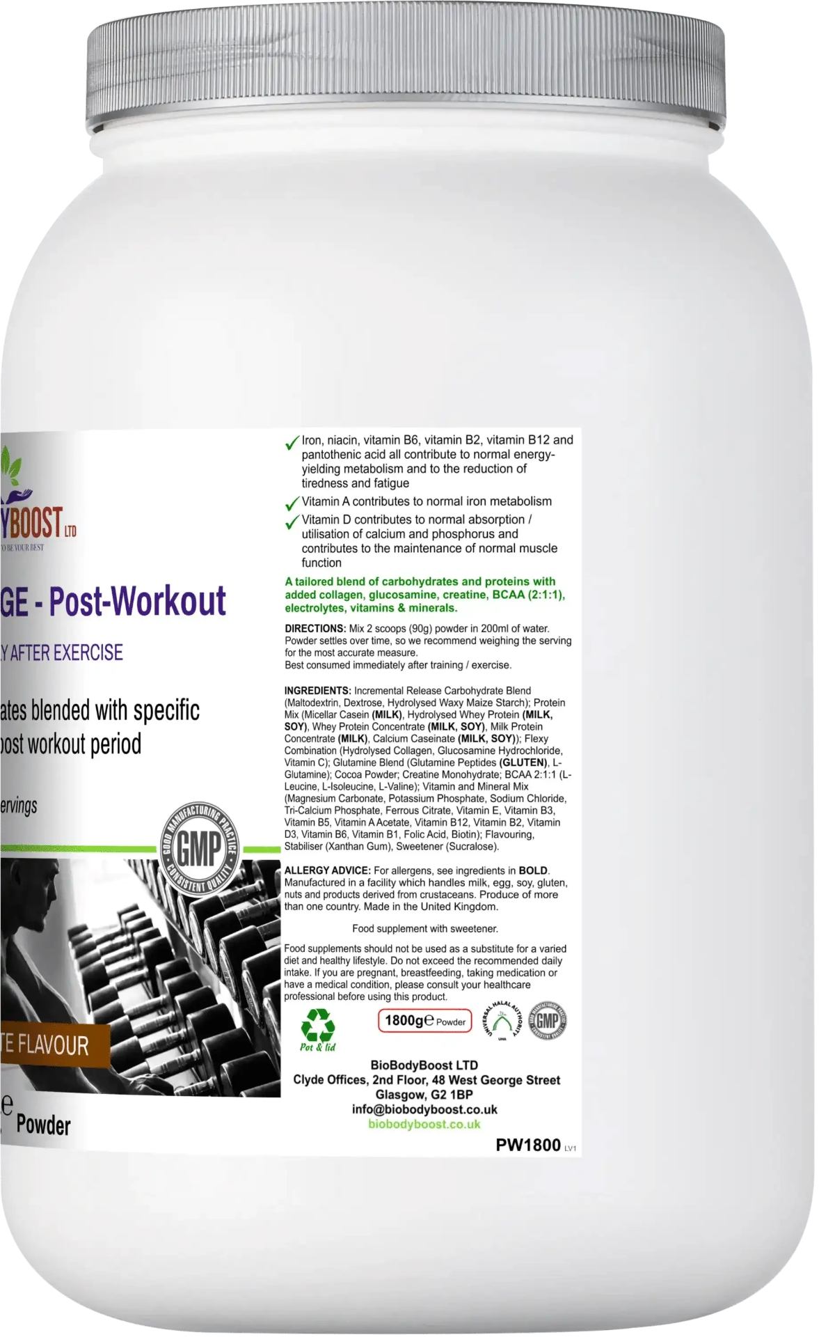 Workout Range - Post-Workout Drink Mix Chocolate