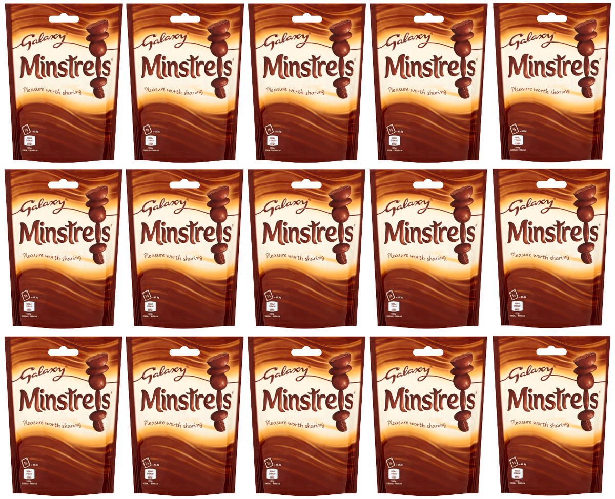 15 x Bolsa de Chocolate Galaxy Minstrels 125g