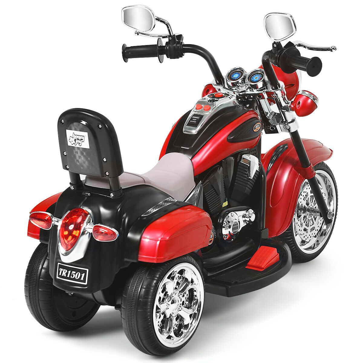 Kids Electric Motorcycle Motorbike 6V Battery Horn Headlight-Black
