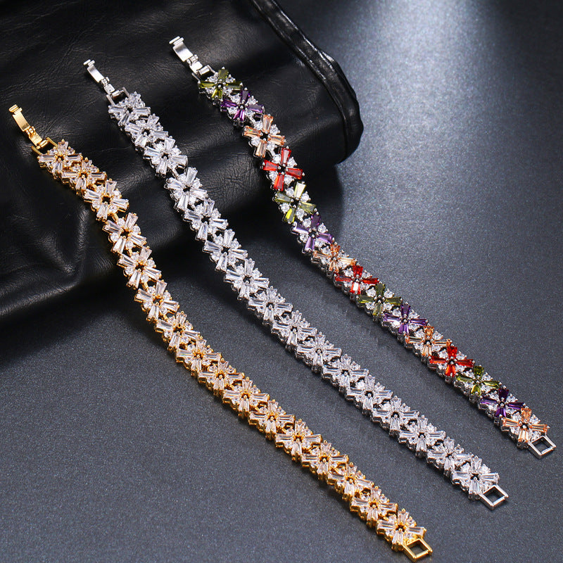 Zircon color bracelet