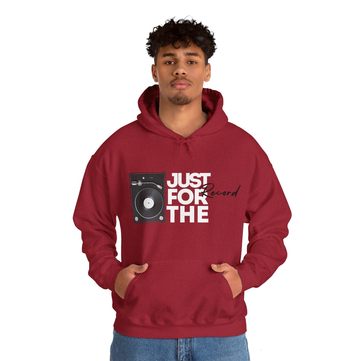 Just for the Record Men's Vinyl Record Hoodie