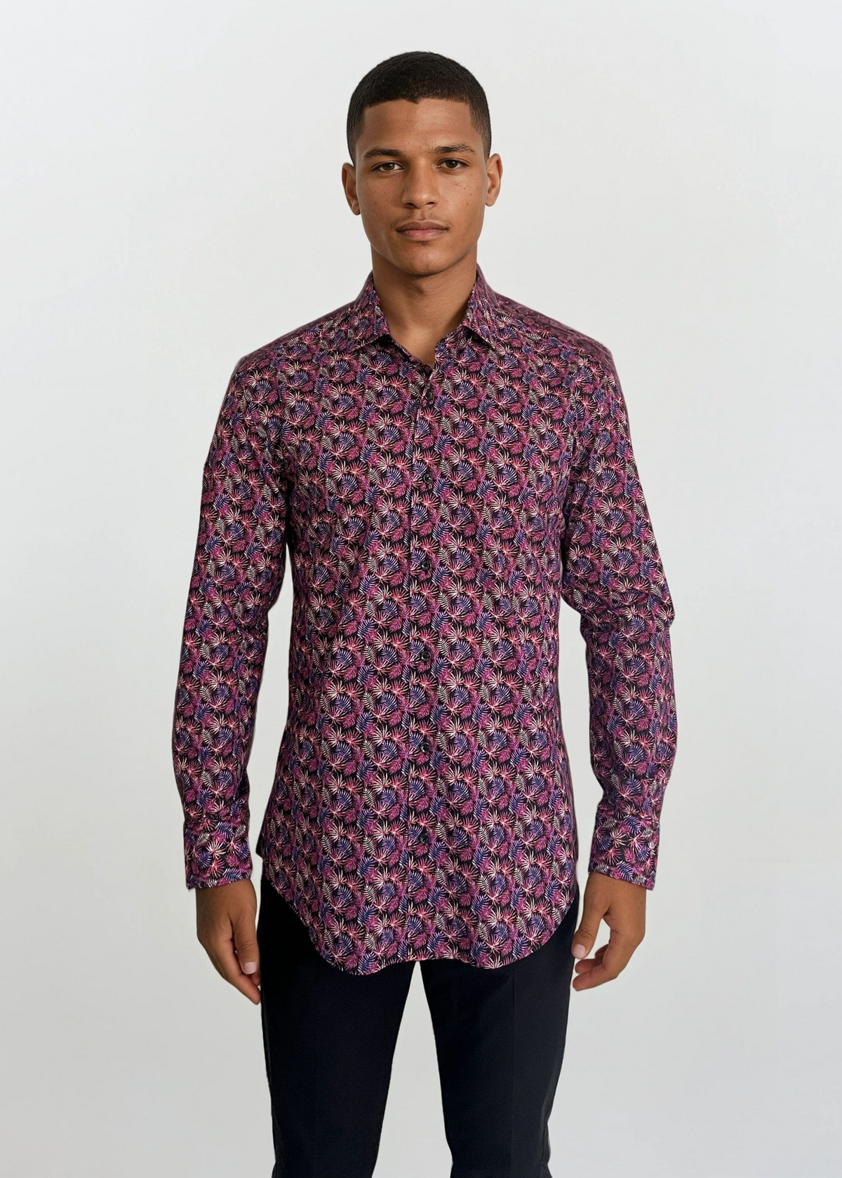MASUTTO ADOLFO/29 LONG SLEEVE BUTTON DOWN SHIRT