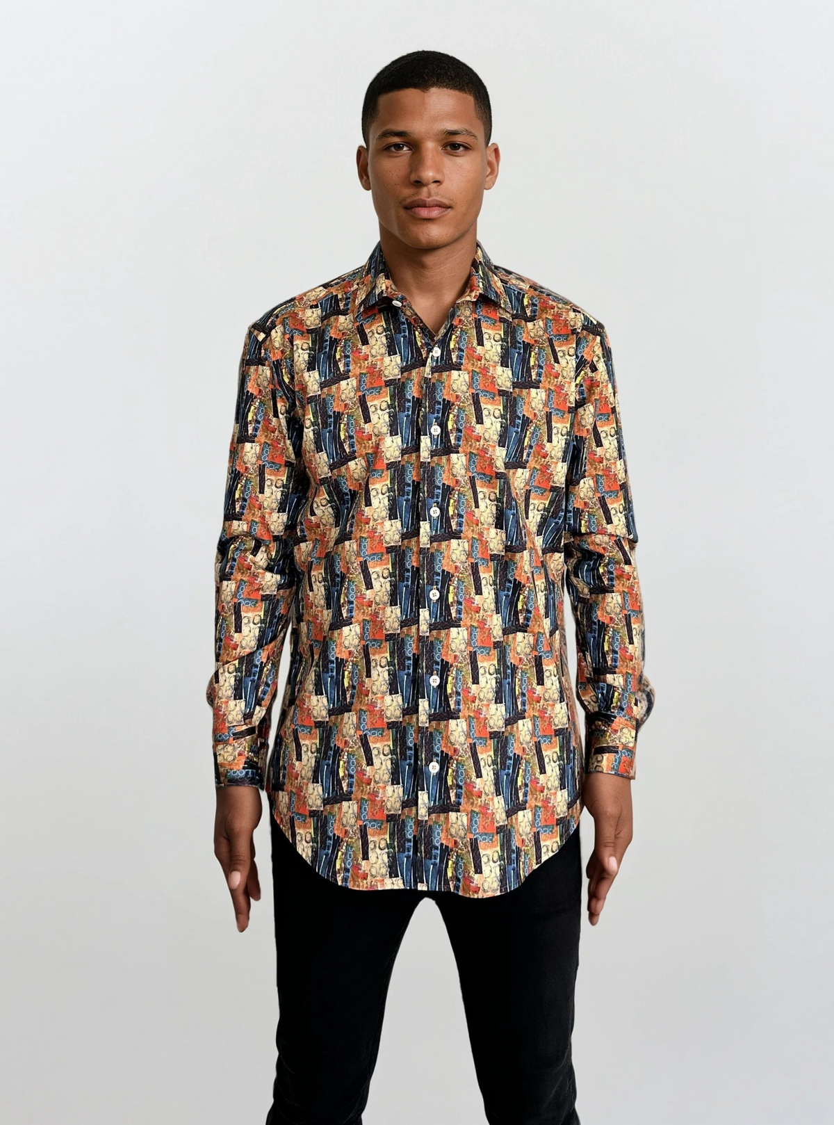 MASUTTO MEMPHIS/26 LONG SLEEVE BUTTON DOWN SHIRT
