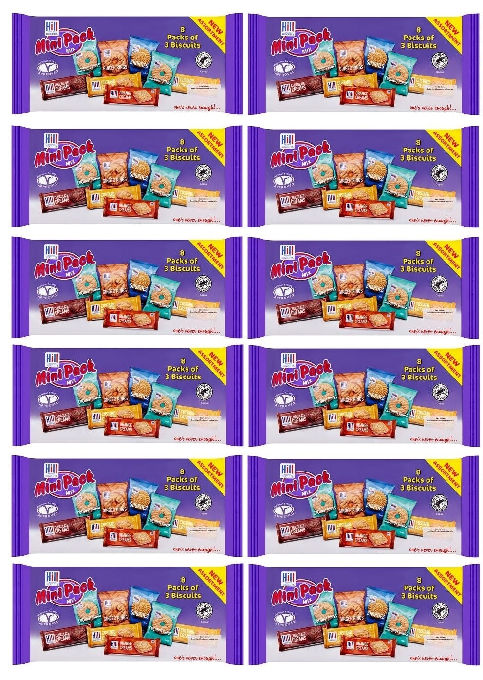 12 x Hill Mini Pack Mix - 246g