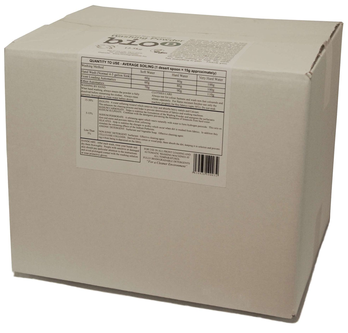 Bio-D Waschpulver – 12,5 kg