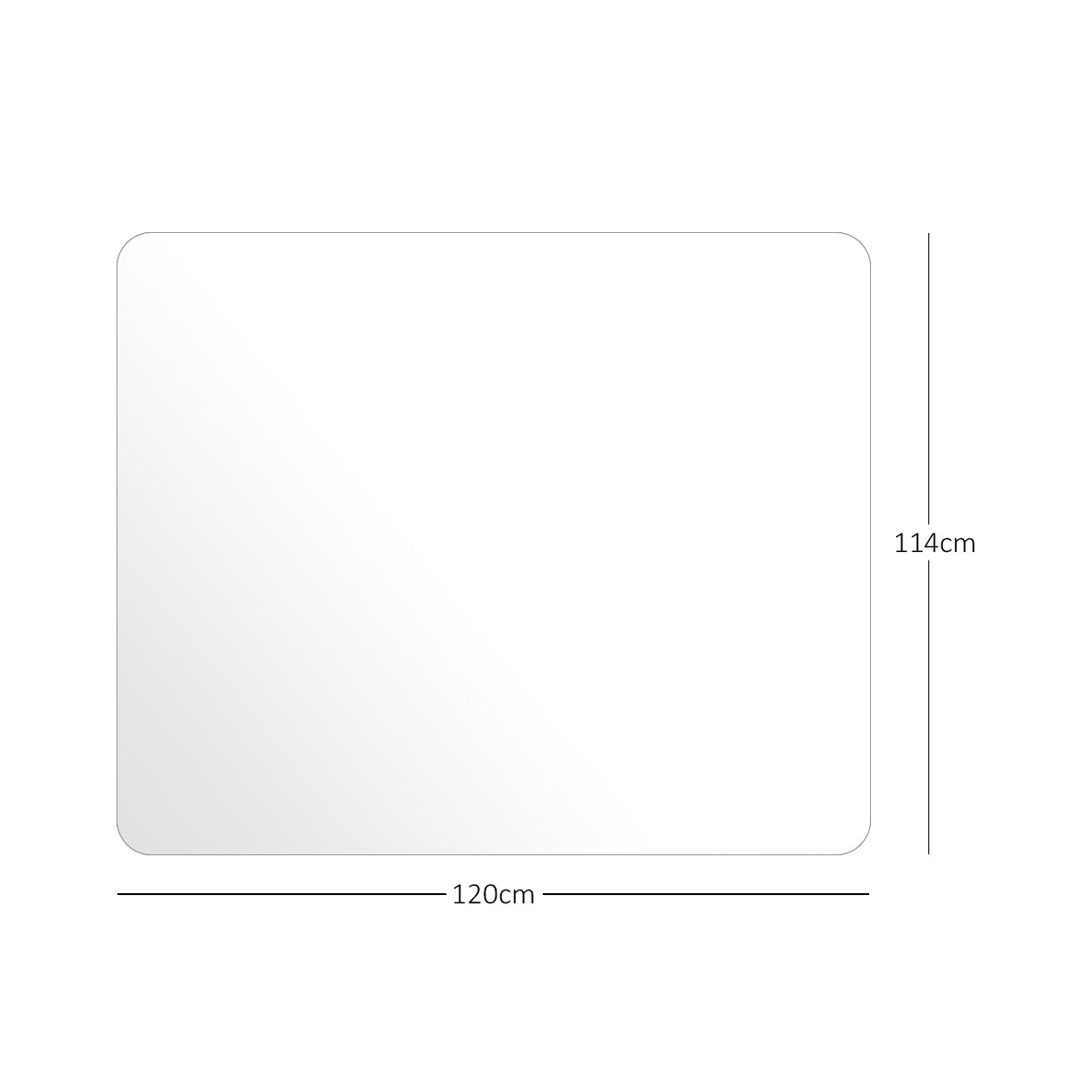 Transparent Chair Mat for Hard Floors | 2mm PVC Floor Protector