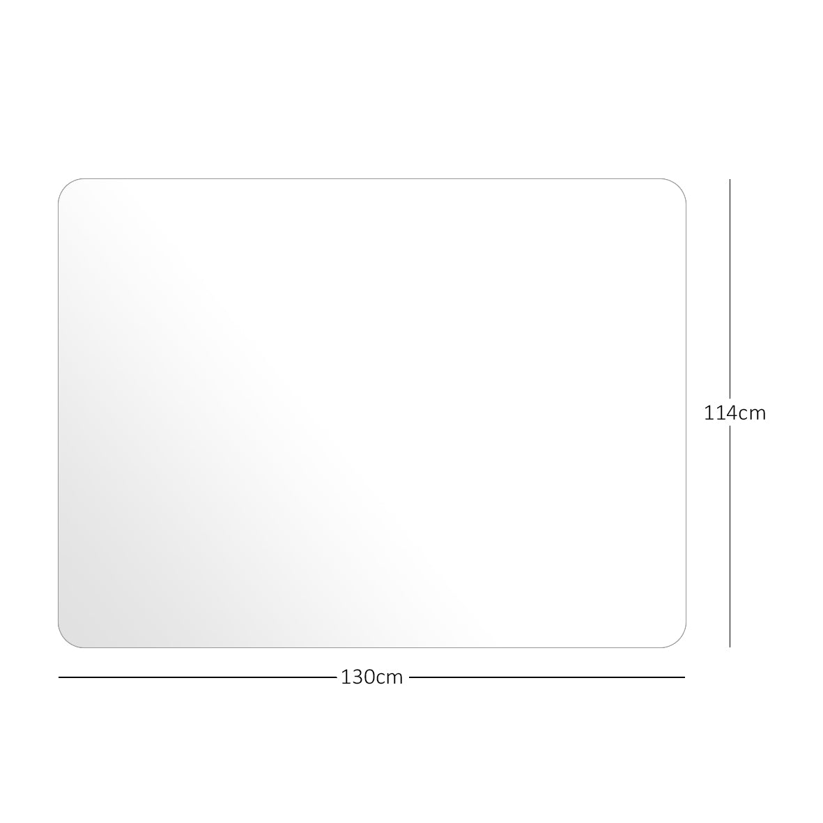 Transparent Chair Mat for Hard Floors | 2mm PVC Floor Protector