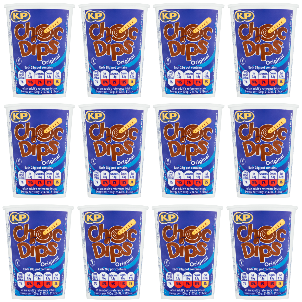 KP Choc Dips Original 28g – Case of 12