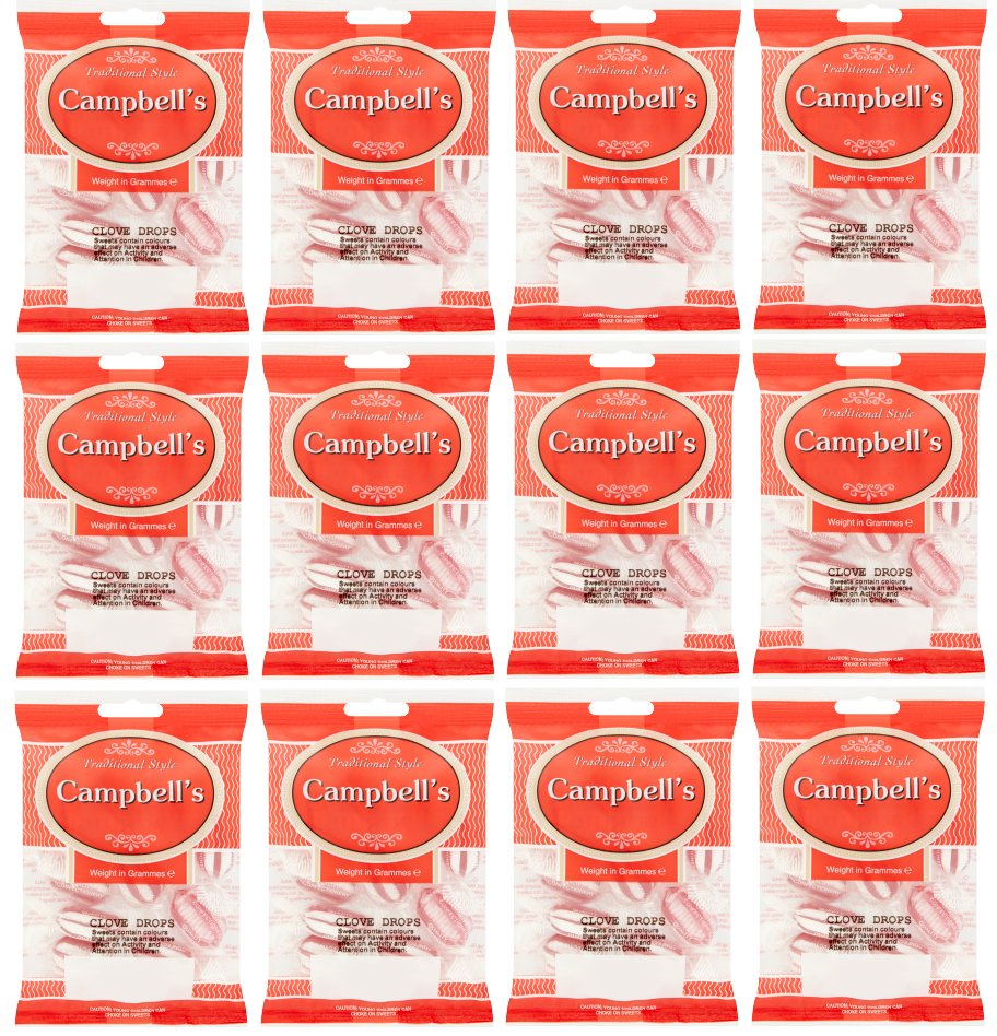 12 x Campbell's Nelkenbonbons Beutel 100g