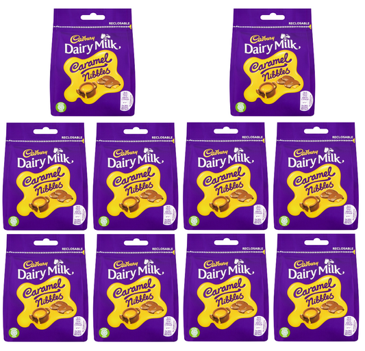 10 x Cadbury Caramel Nibbles 95 g