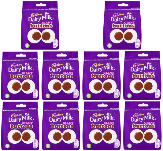 10 x Cadbury Giant Buttons 85Gm