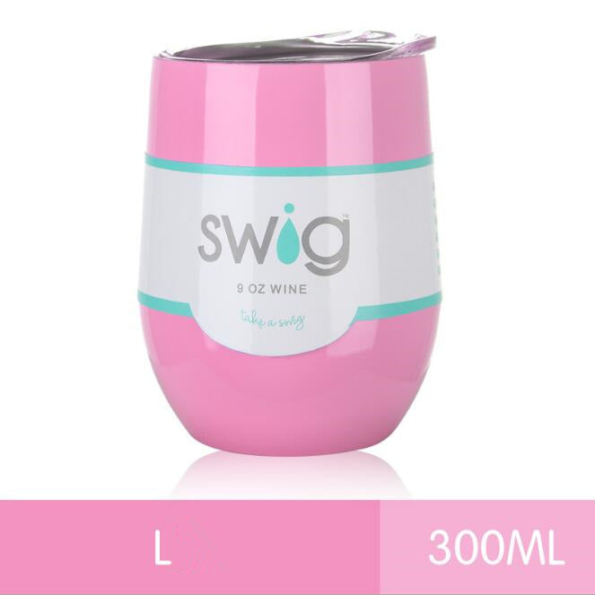 hot drink cups 9 унц. the egg in the form of a 304 stainless steel drink Tumber mug lid wine beer vacuum thermos cup