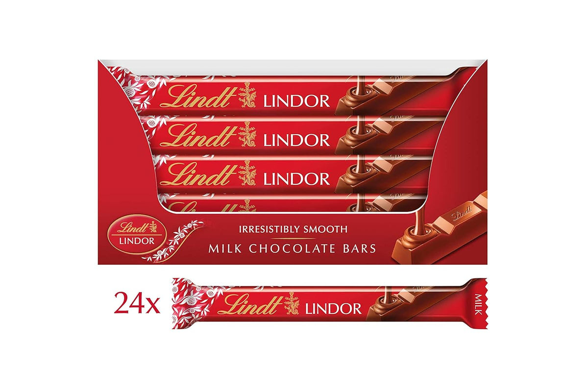 24 x barra de chocolate Lindor de leche - 38 g