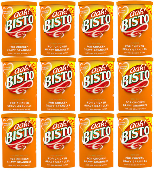 Gránulos de salsa Bisto de pollo 190 g (paquete de 12)