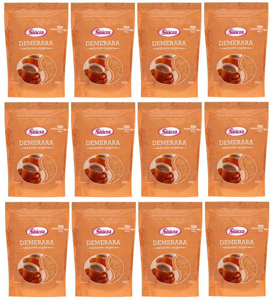 12 x Siucra Demerara Zucker - 500g