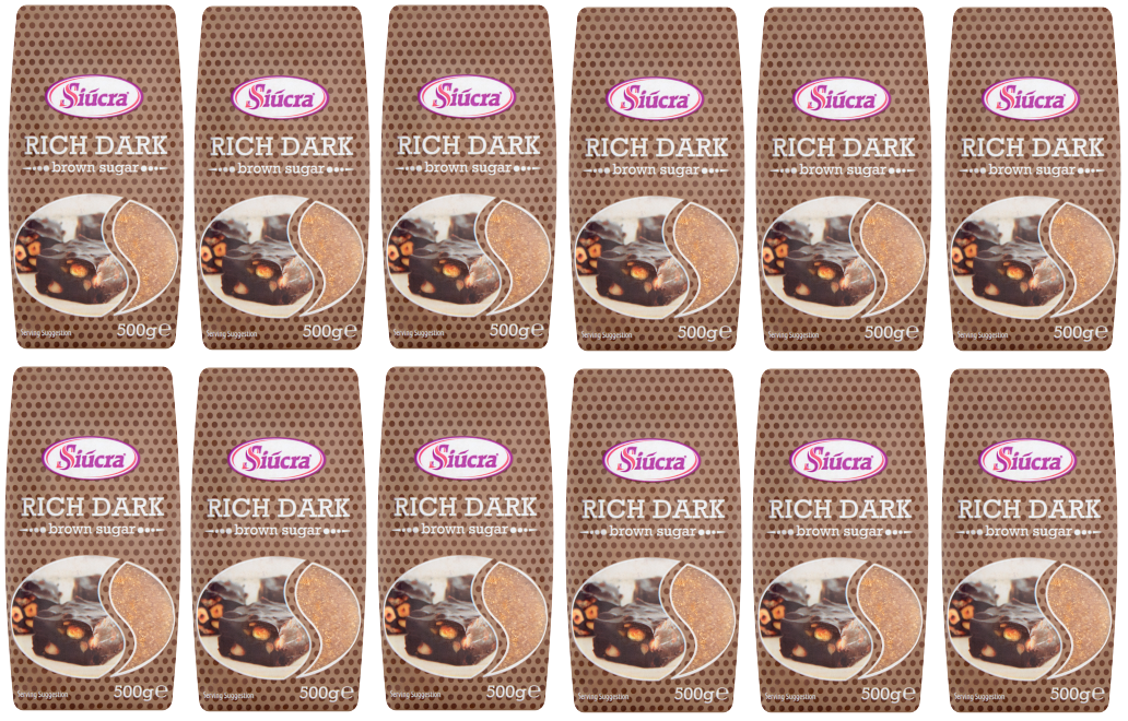 12 x Siucra Weicher Brauner Zucker – 500 g