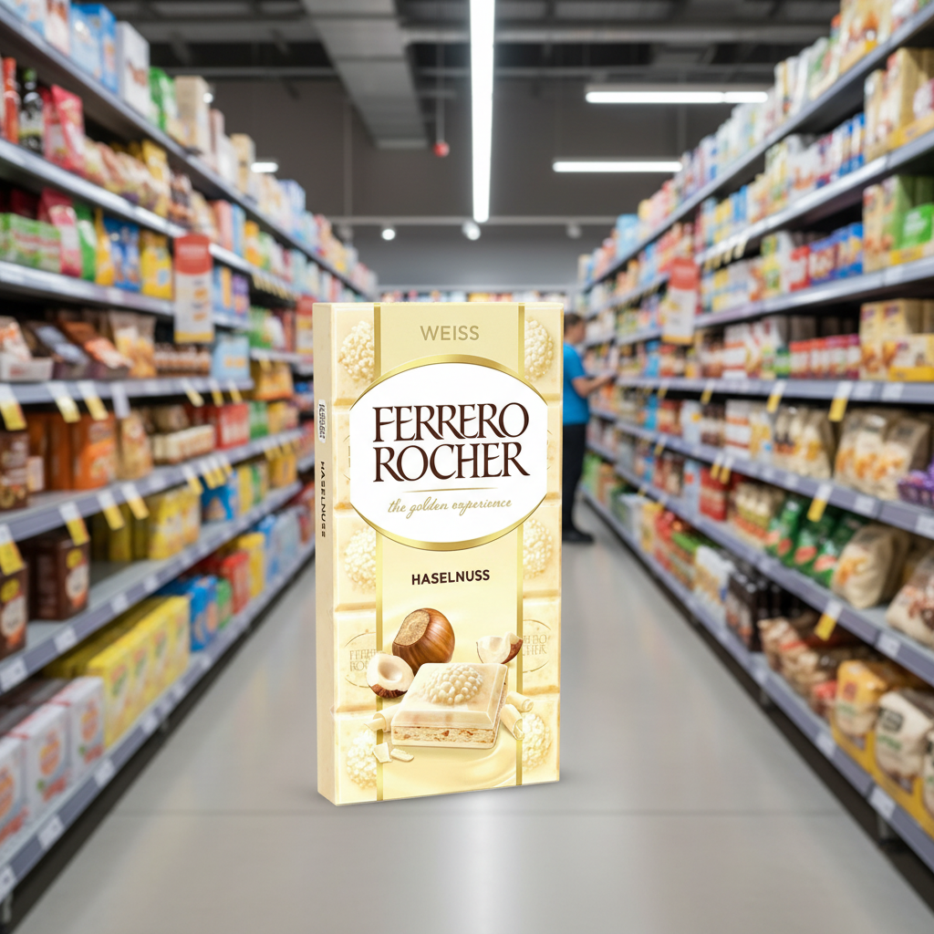8 x Ferrero Rocher Weiße Großtafel - 90g