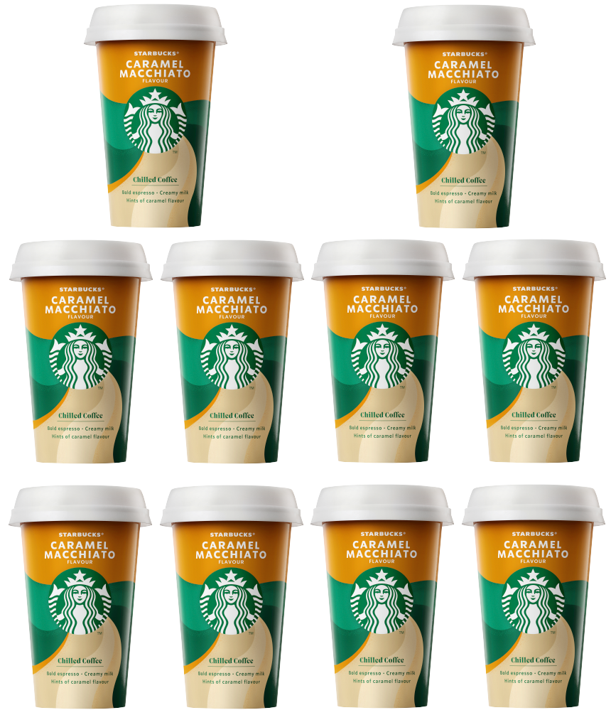 10 x Starbucks Discoveries Caramel Macchiato 220ml