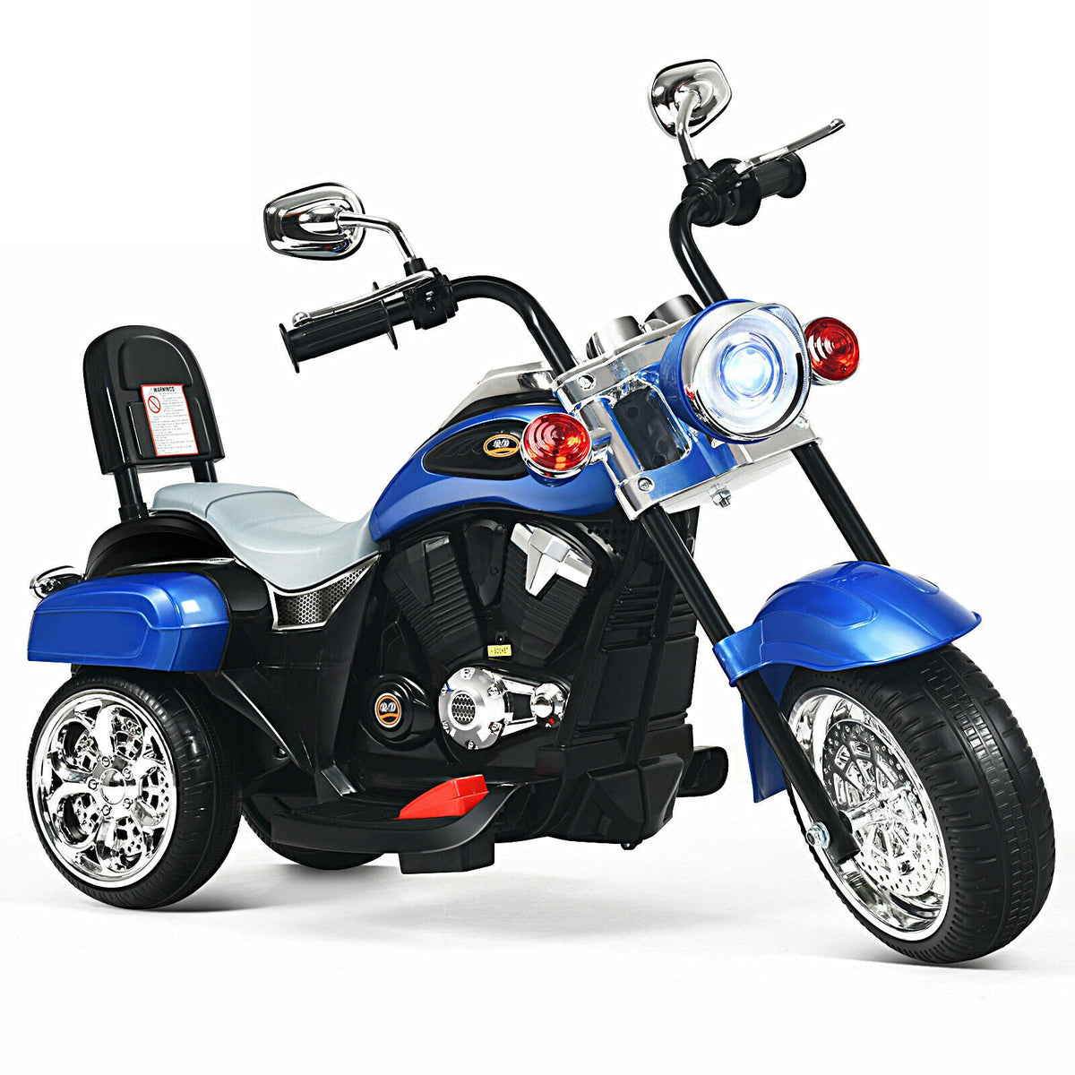 Kids Electric Motorcycle Motorbike 6V Battery Horn Headlight-Black