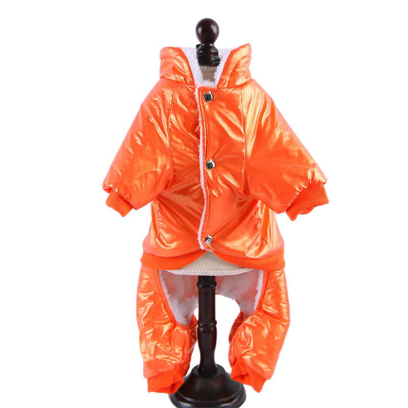 Down Jacket Puppy Windproof Hood For Cold And Warm