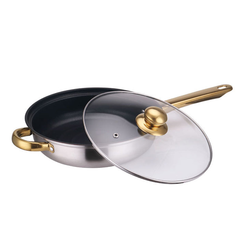 12Pcs Stainless Steel Cookware Set Saucepan Casserole Pans Pot Induction Kitchen