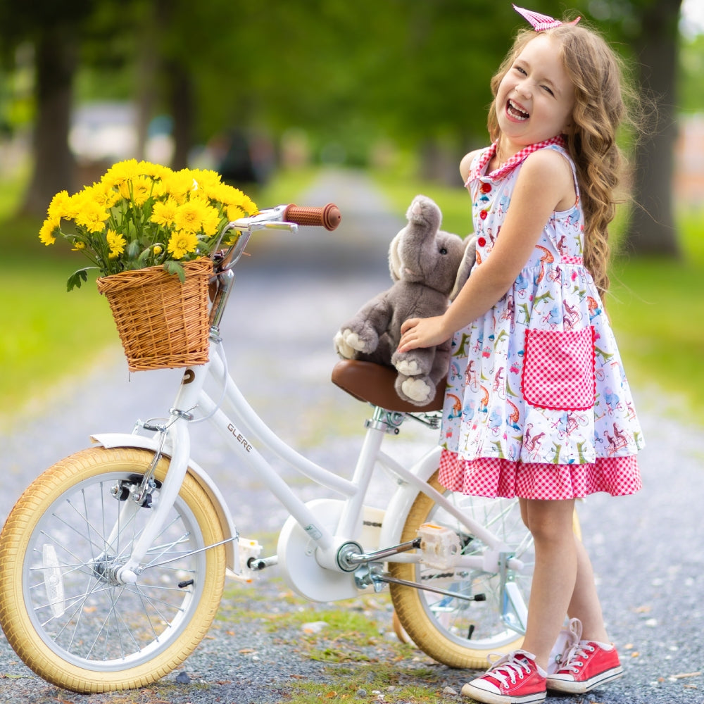 Glerc Little Molly 16 Inch Kids Bike – Ages 4–8 | Stabilisers, Basket & Bell Included