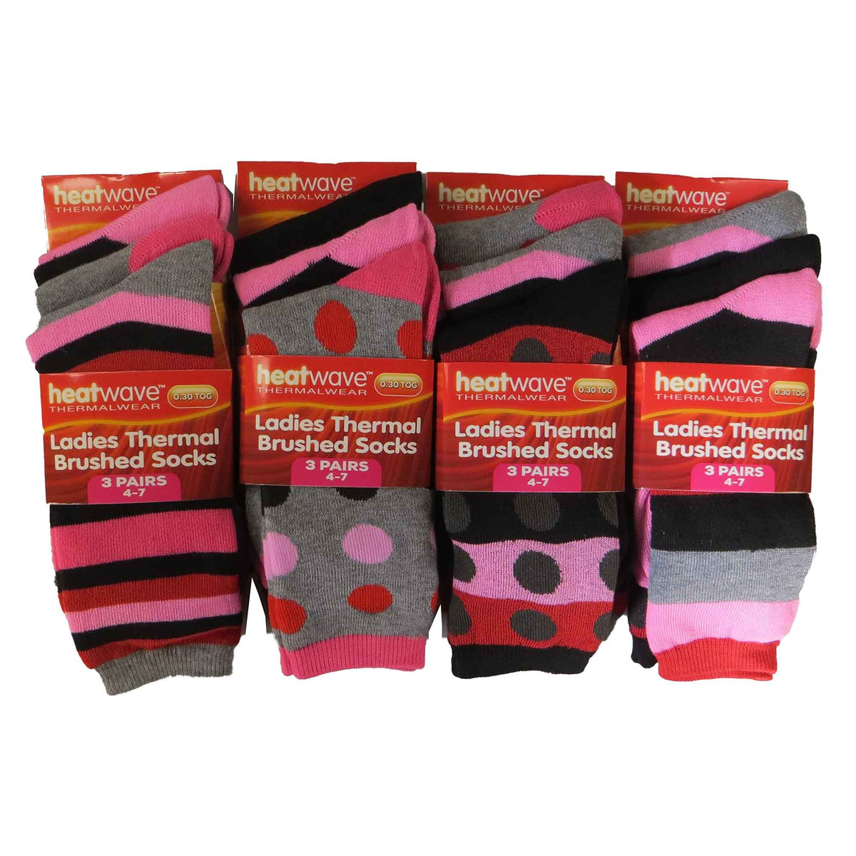 Heatwave Thermalwear Womens Thermal Socks 12 Pack 2.3 Tog Extra Warm Work Boots Outdoor