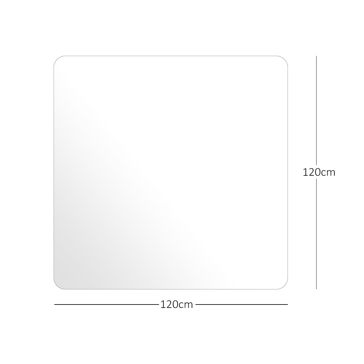 Transparent Chair Mat for Hard Floors | 2mm PVC Floor Protector