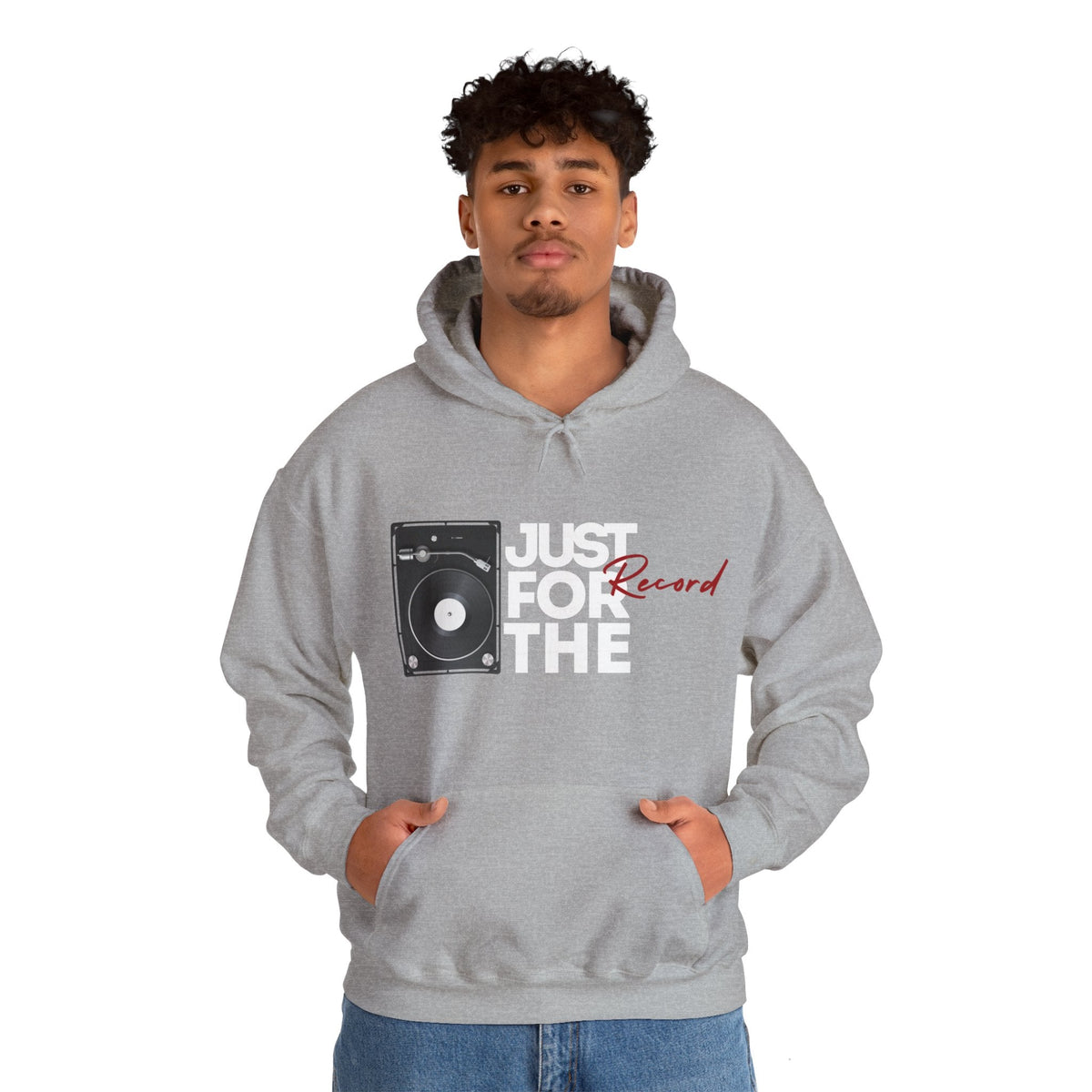 Just for the Record Men's Vinyl Record Hoodie