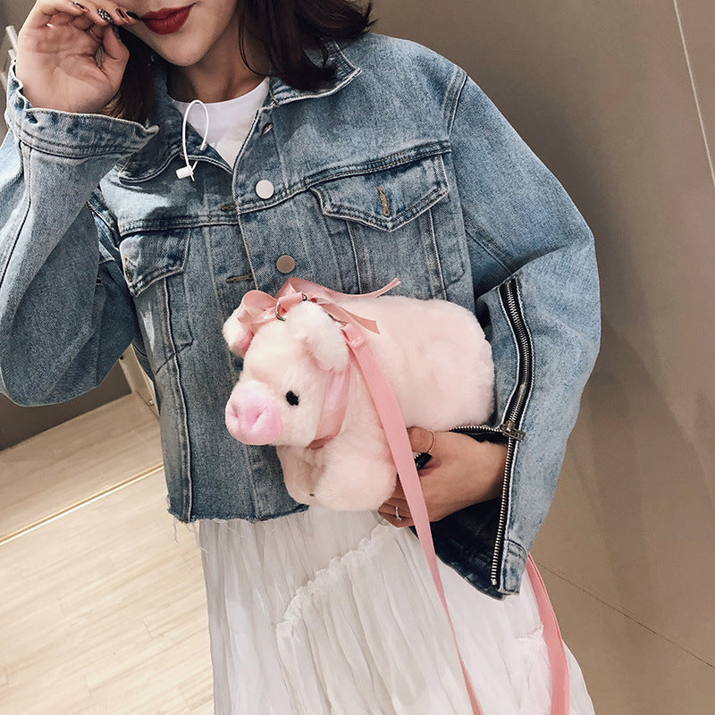 Fashionable And Personalized Piggy Shoulder Bag For Ladies