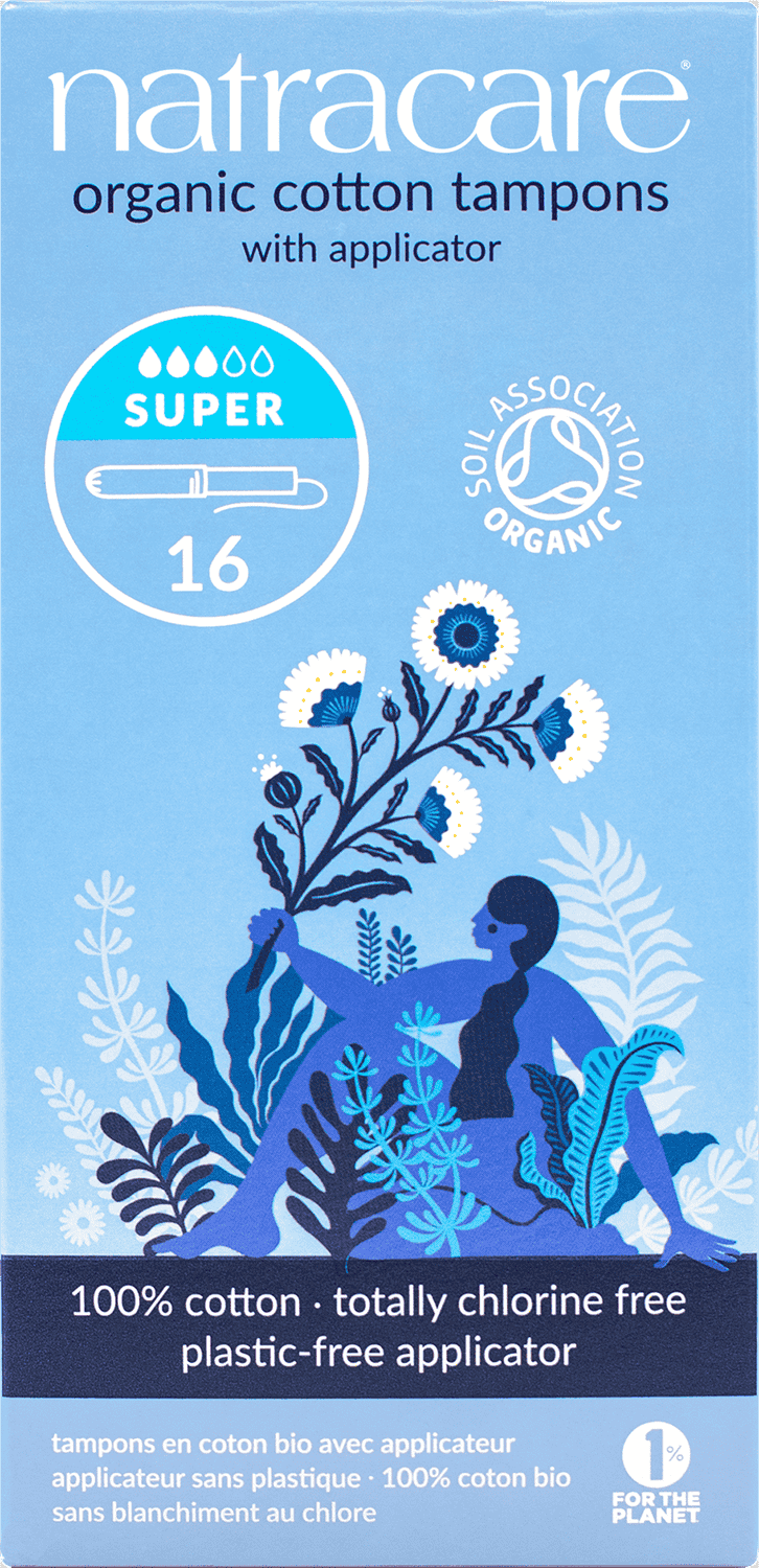 Natracare Bio-Tampons mit Applikator – Super – 16 St.