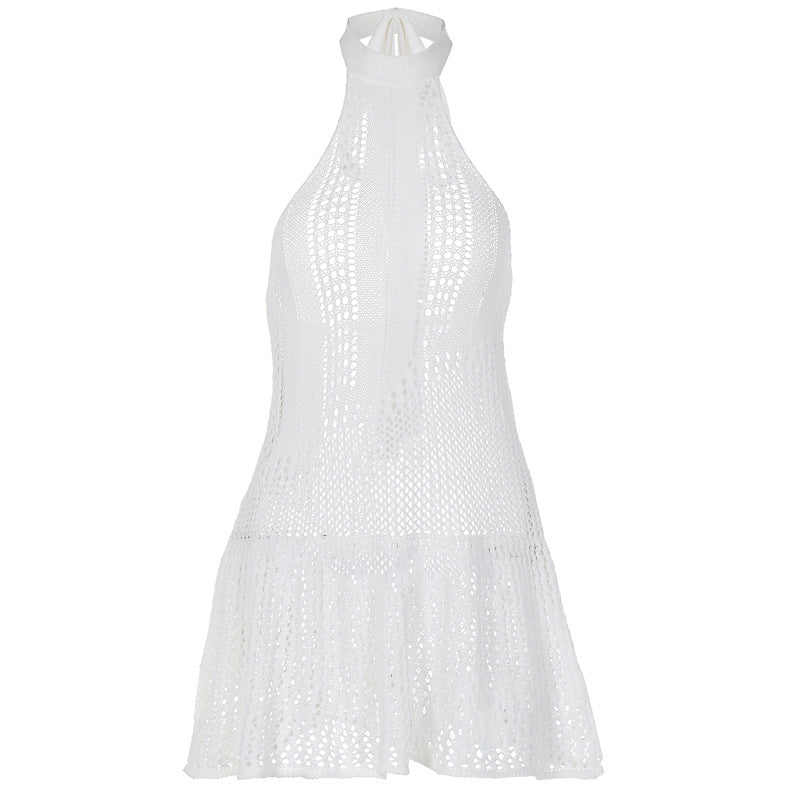 Fashion Backless Knitted Dress Women