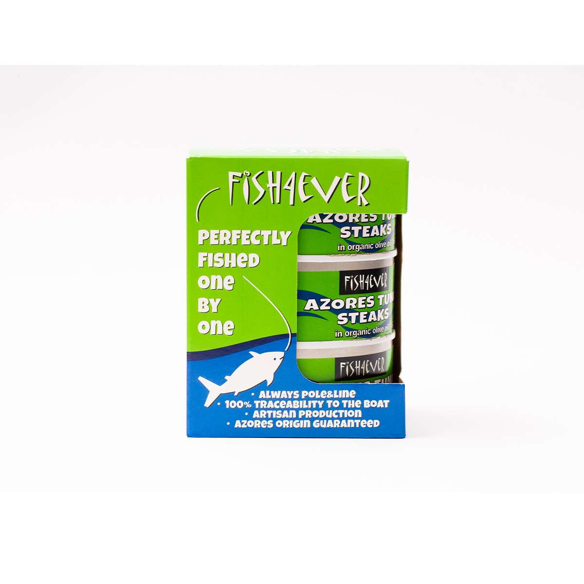 Fish4Ever Azores Skipjack Tuna Steaks in Olive Oil 3 x 160g