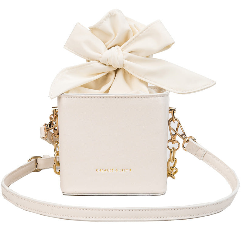 Folded flower square bag