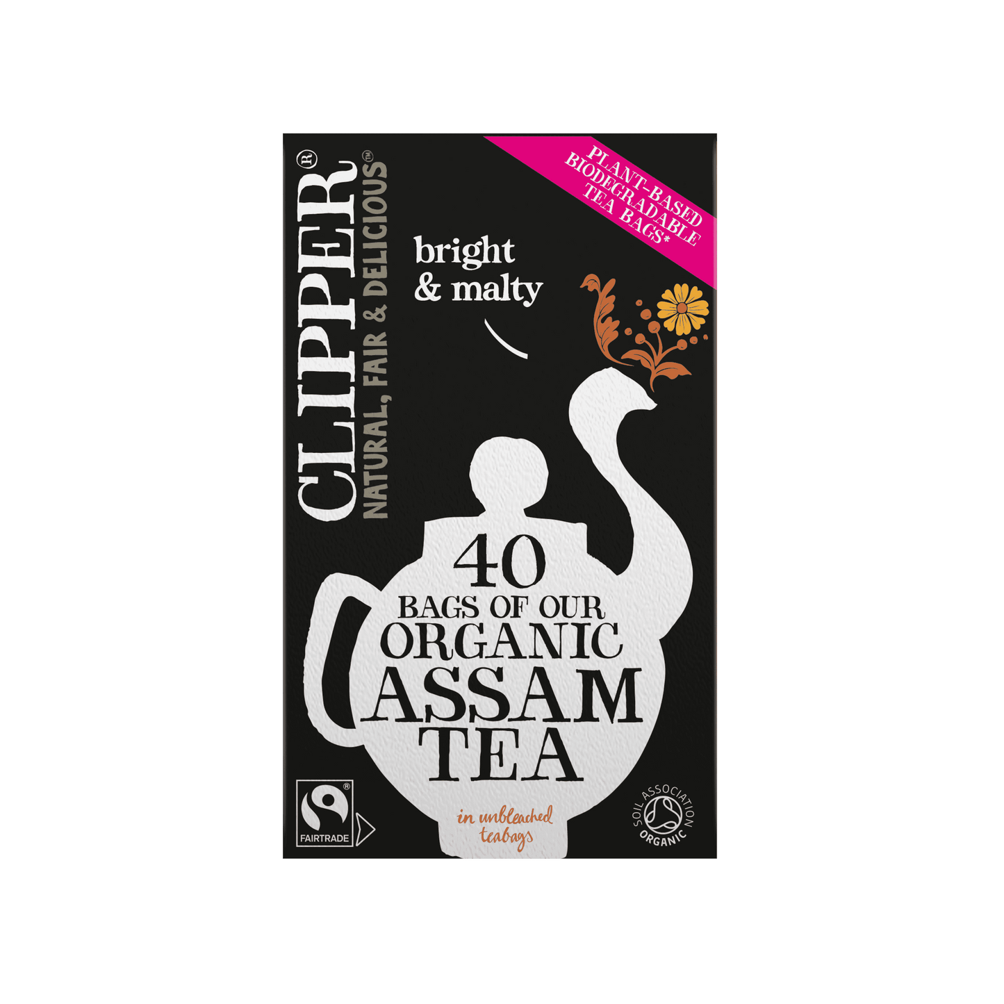 Clipper Fairtrade Organic Assam Tea Bags 100g
