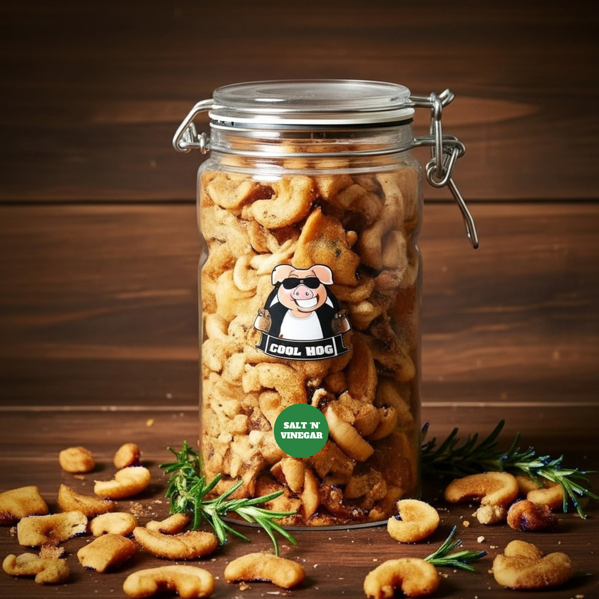 Salt & Vinegar Flavour Pork Scratching Jar