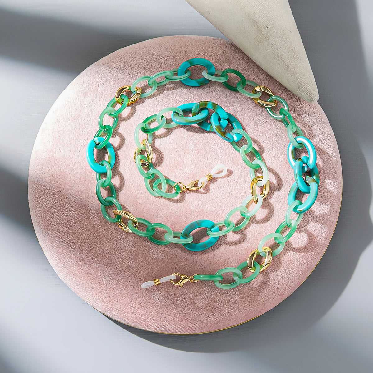 Acrylic Colorful Eyeglass Chain, Fashionable Anti-loss Eyeglass Hanging Chain And Lanyard For Women
