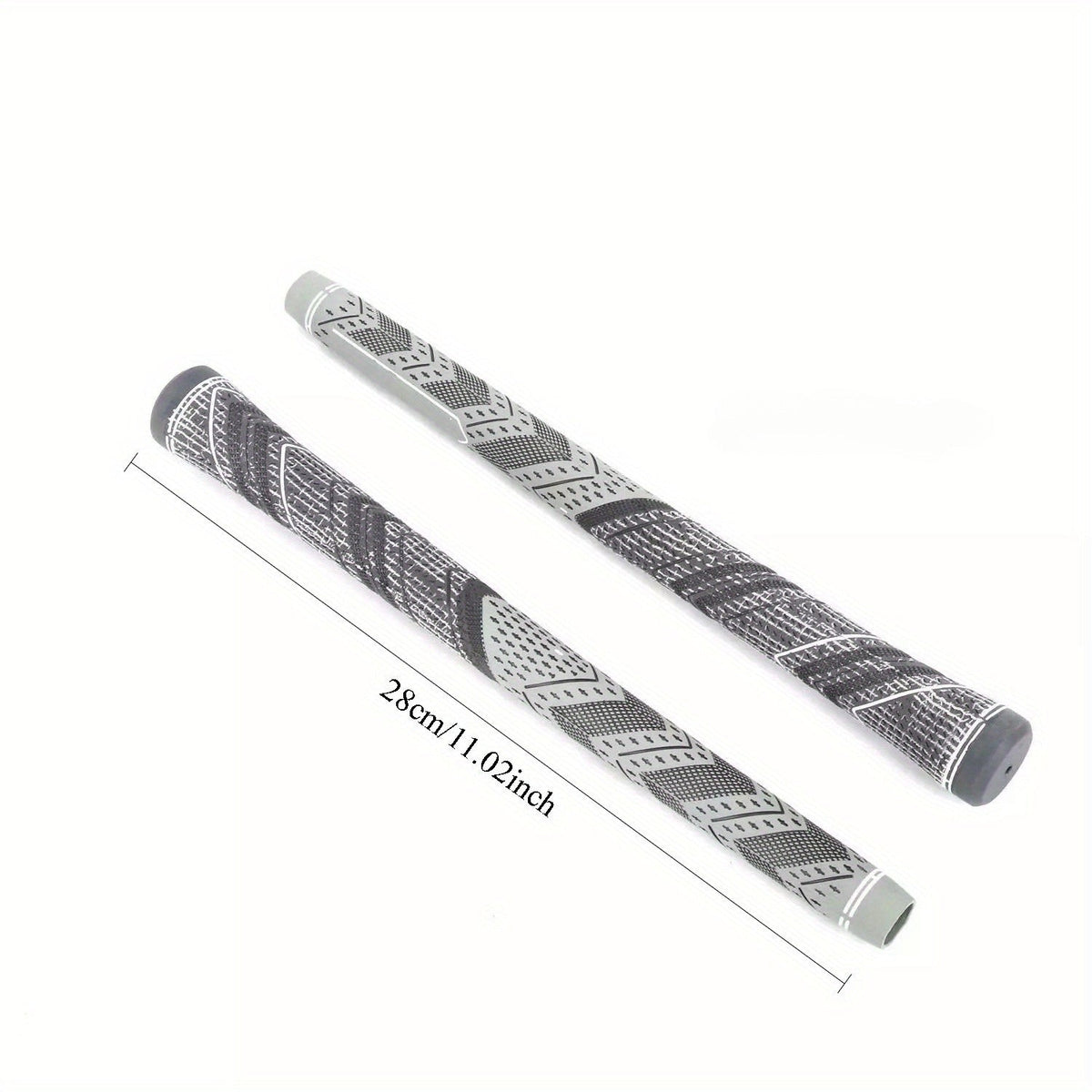 13 Piece Golf Grip Set Standard Size Anti-Slip All Weather Grey Tapered Grips