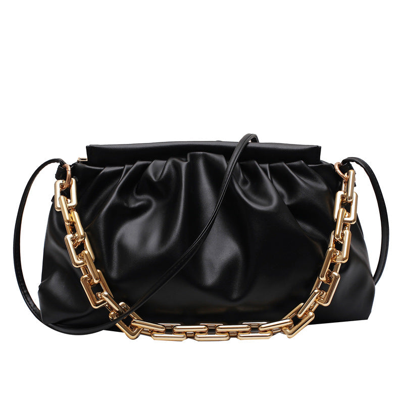 Thick Chain Cloud Portable Shoulder Underarm Bag
