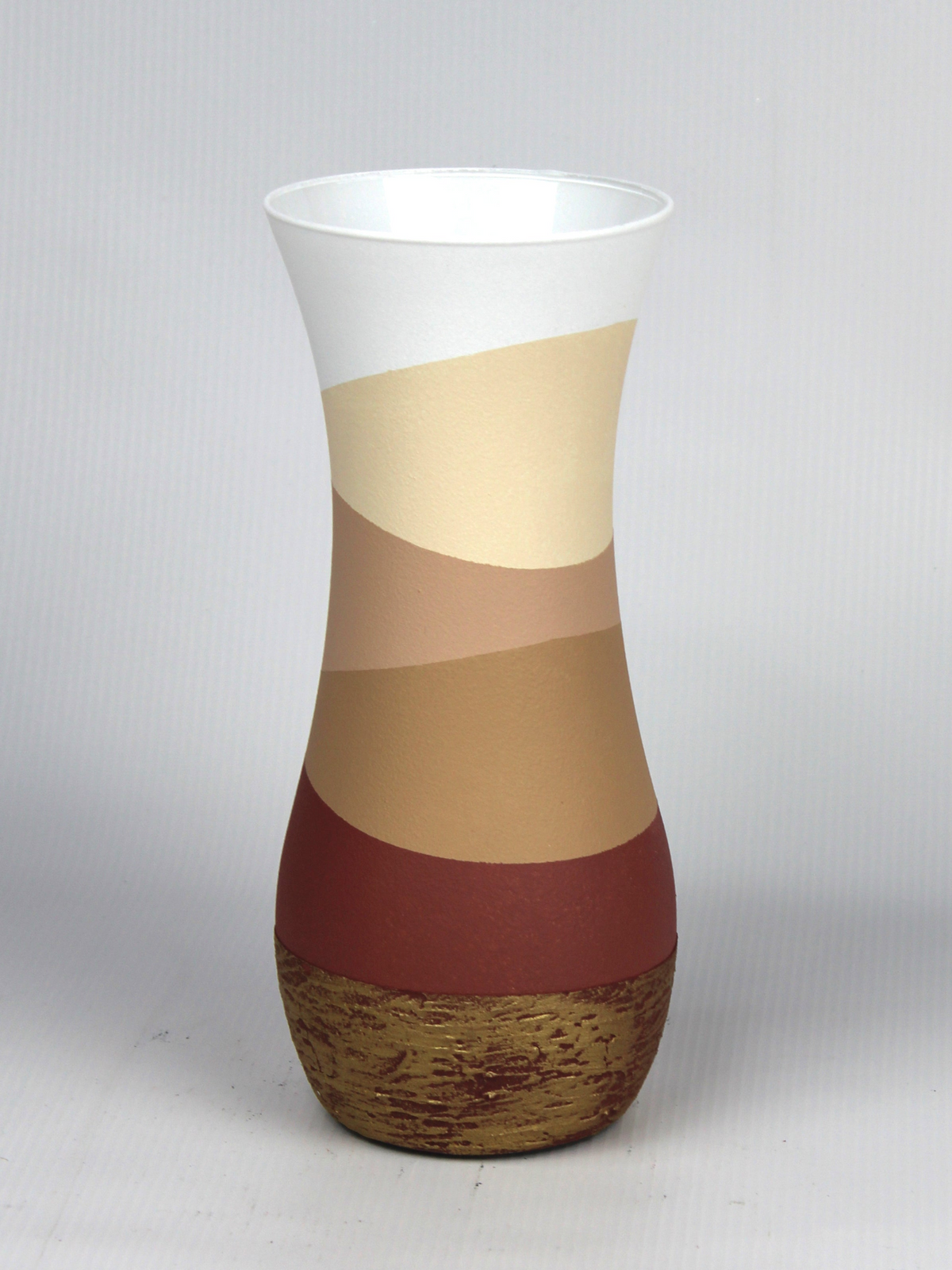 table brown art decorative glass vase 8268/260/sh235.1
